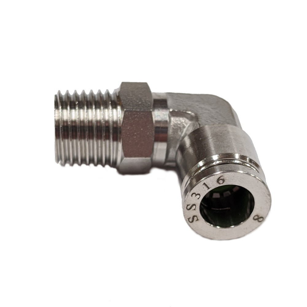 316 Stainless Steel Push Fit Swivel Elbow