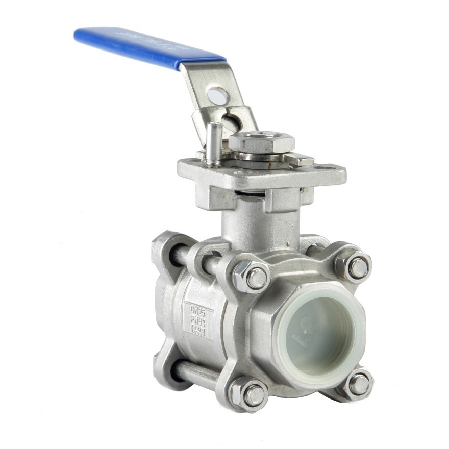 Yadianna 51mm Stainless Steel Ball Valve with Full-Motion Lever Handle for Food Beverage Fine Chemicals Etc. Brewery 