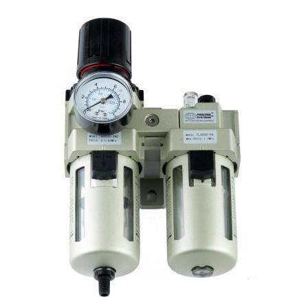 1/4" Pneumatic Pressure Reducing Valve Air Filter Regulator Combination Lubricat 