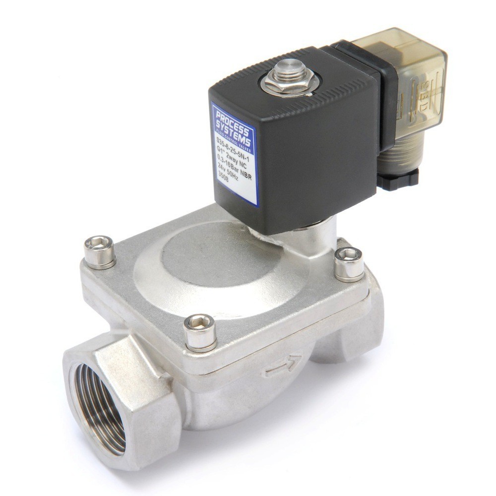 1/2" BSPP 110V AC Stainless Steel 304 Electric Solenoid Valve Normally Closed 