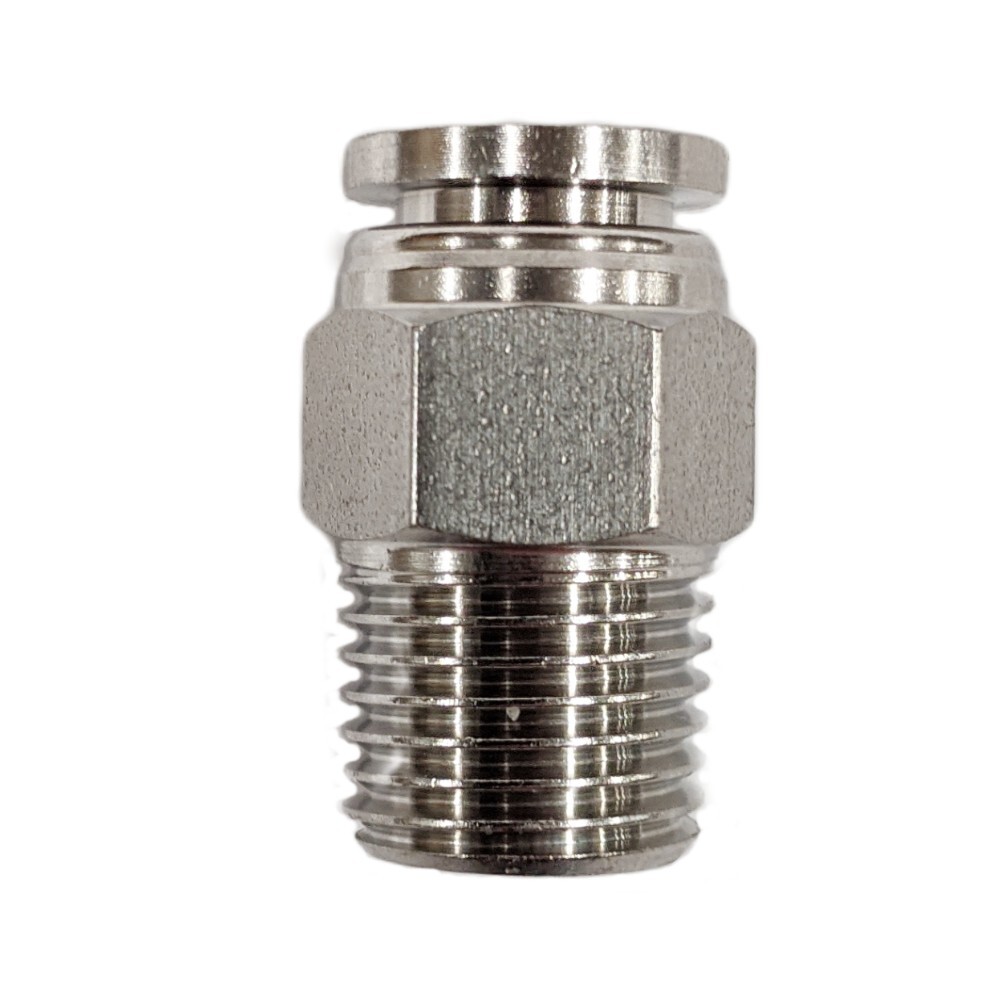 12mm push fit to 1/2" BSP water fitting, food grade connectors. Two pack 
