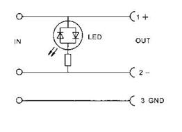 Square DIN Plug with LED