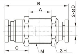 Imperial Bulkhead Connector Push Fit Fitting