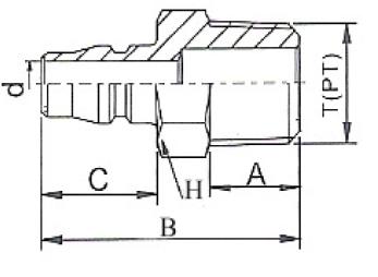 Male Quick Connector Quick Coupler