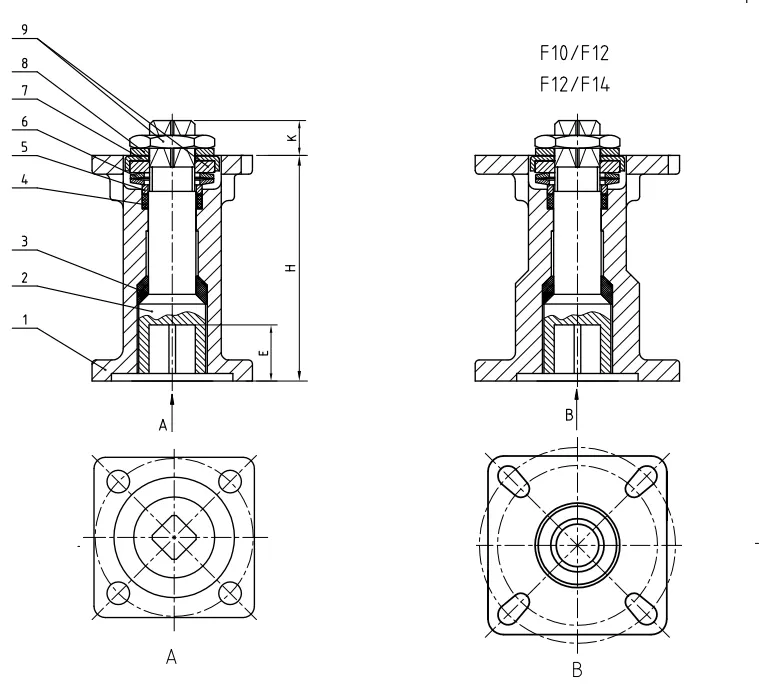Pad Mount Extion Dimensions
