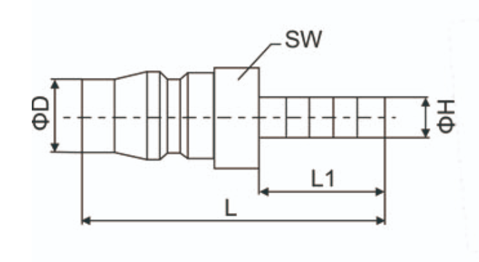 Stainless Steel Push on Hose Barb Quick Coupler Nitton Compatible