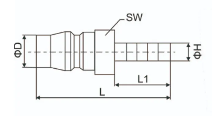 Stainless Steel Push on Hose Barb Quick Coupler Nitton Compatible