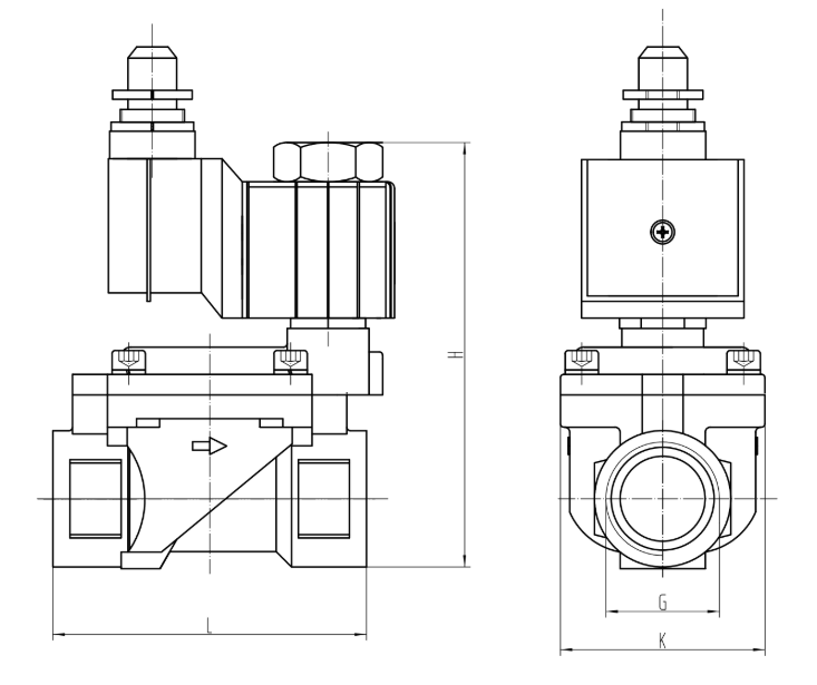 Exd solenoid valve dimensions