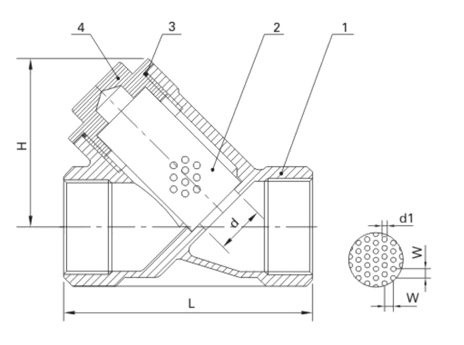 Threaded Stainless Steel Y Strainer