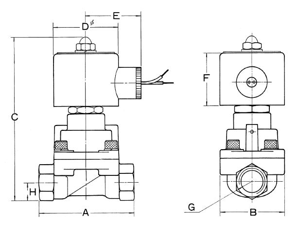 Brass Normally Closed High Pressure Solenoid Valve 80 BAR