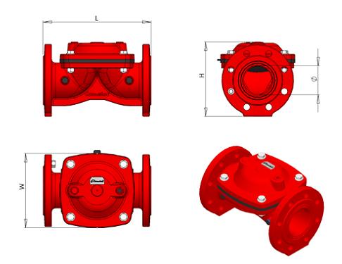 Cast Iron Normally Open Solenoid Diaphragm Valve