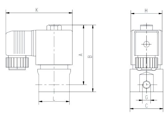 Direct Acting Normally Closed 2 way solenoid valve