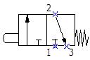 3 way 2 position plunger valve