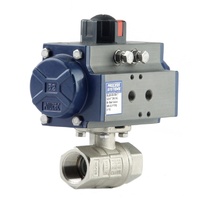 Double Acting Nickel Plated Brass Ball Valve