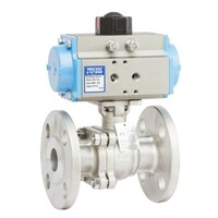 ANSI 300 Stainless Steel Flanged Double Acting Fire Safe Ball Valve