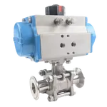 Stainless Steel Triclover Double Acting Ball Valve
