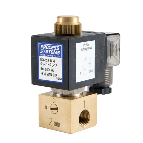 Brass Direct Acting Normally Closed Solenoid Valve