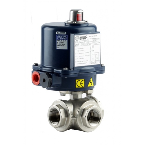 3 Way Stainless Steel Electric Ball Valve