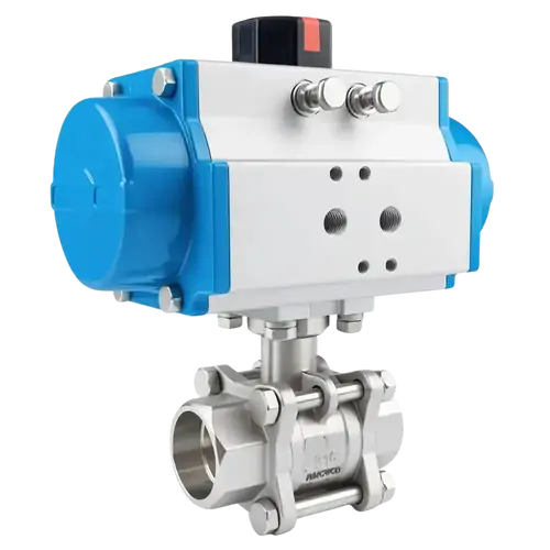 Stainless Steel Socket Weld Spring Return Ball Valve