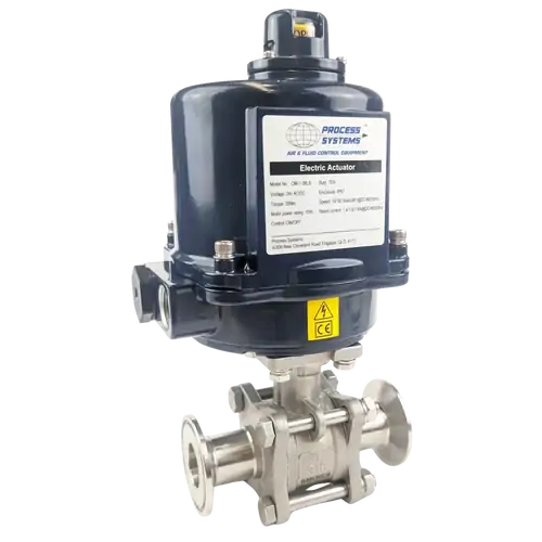 Stainless Steel Triclover Electric Ball Valve