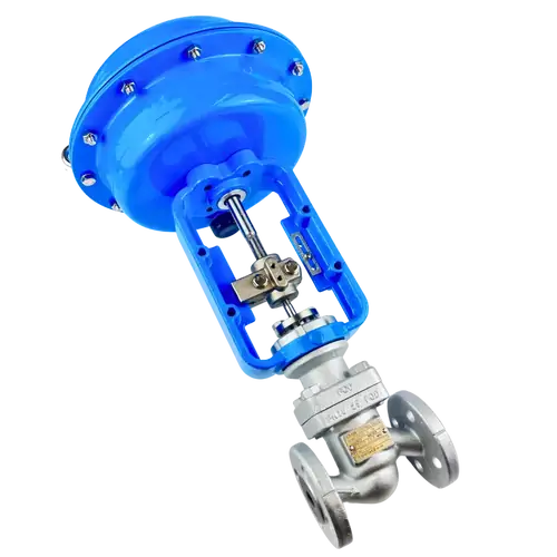 Ductile Iron Flanged DIN PN25 Control Valve Reverse Acting 25 Bar 250°C