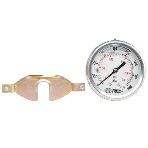 All Stainless Steel Back Entry 1.6% Acc 63mm Pressure Gauge 