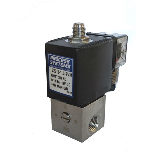 Stainless Steel 3 Way Direct Acting Normally Closed Solenoid Valve