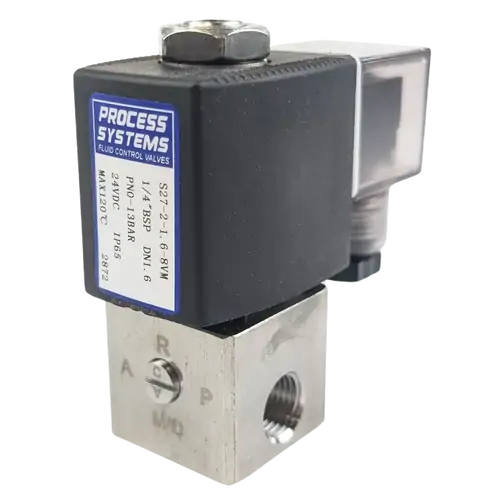 Stainless Steel 3 Way Direct Acting Normally Closed Solenoid Valve
