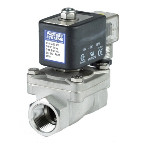 Stainless Steel Petrochemical Normally Closed Zero Differential Solenoid Valve